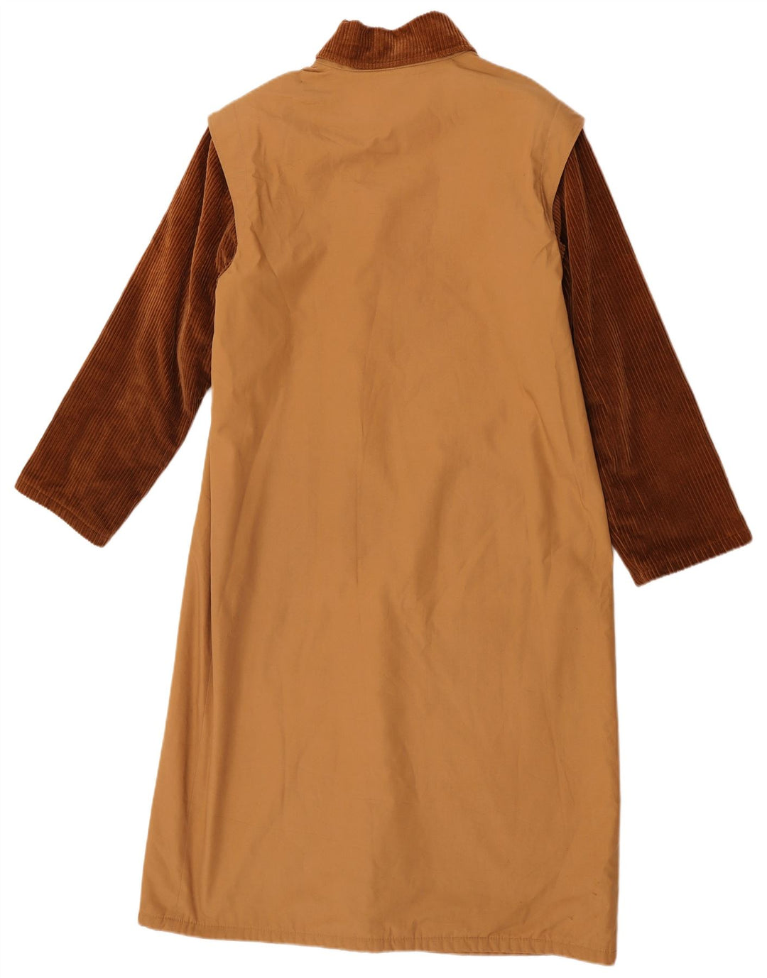 Vintage overfrakke til kvinder UK 16 Stor brun farveblok