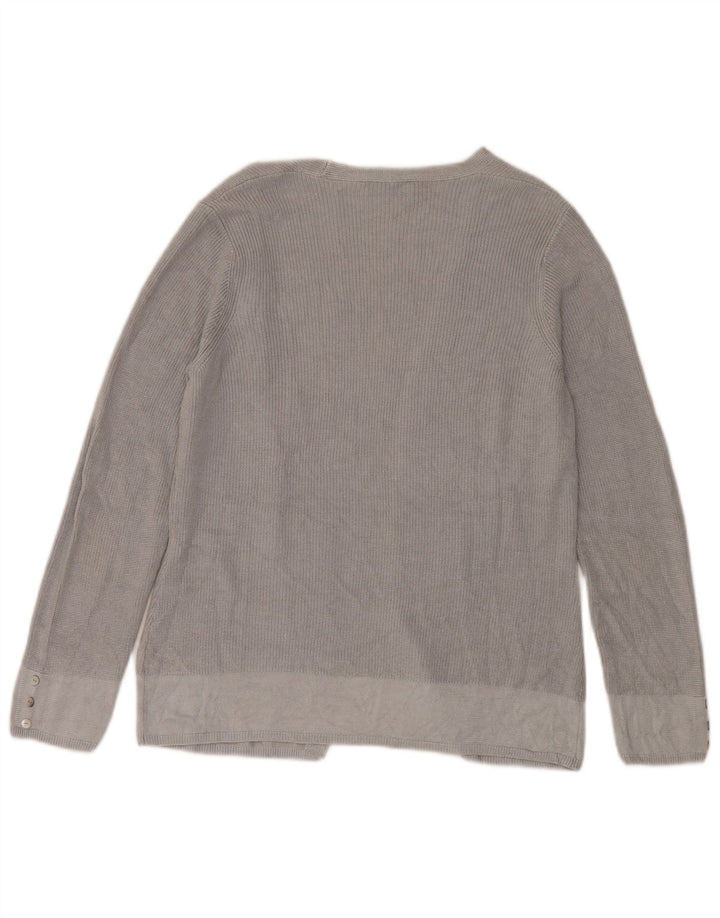 Per Una Womens Open Cardigan Sweater UK 14 Large Grå