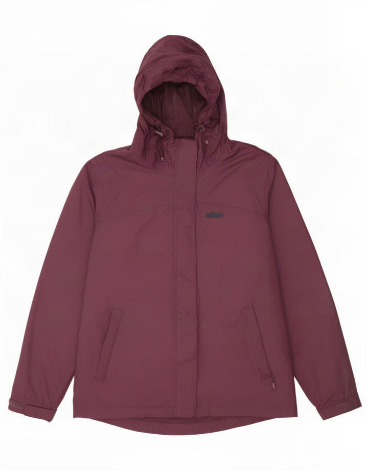 Mountain Warehouse Dame Regnjakke med hætte UK 12 Medium Lilla Polyamid