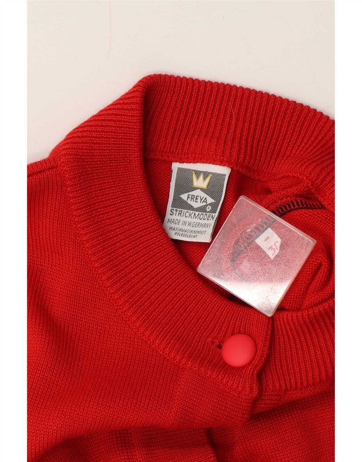 Freya Dame Cardigan Sweater EU 38 Medium Rød Polyakryl