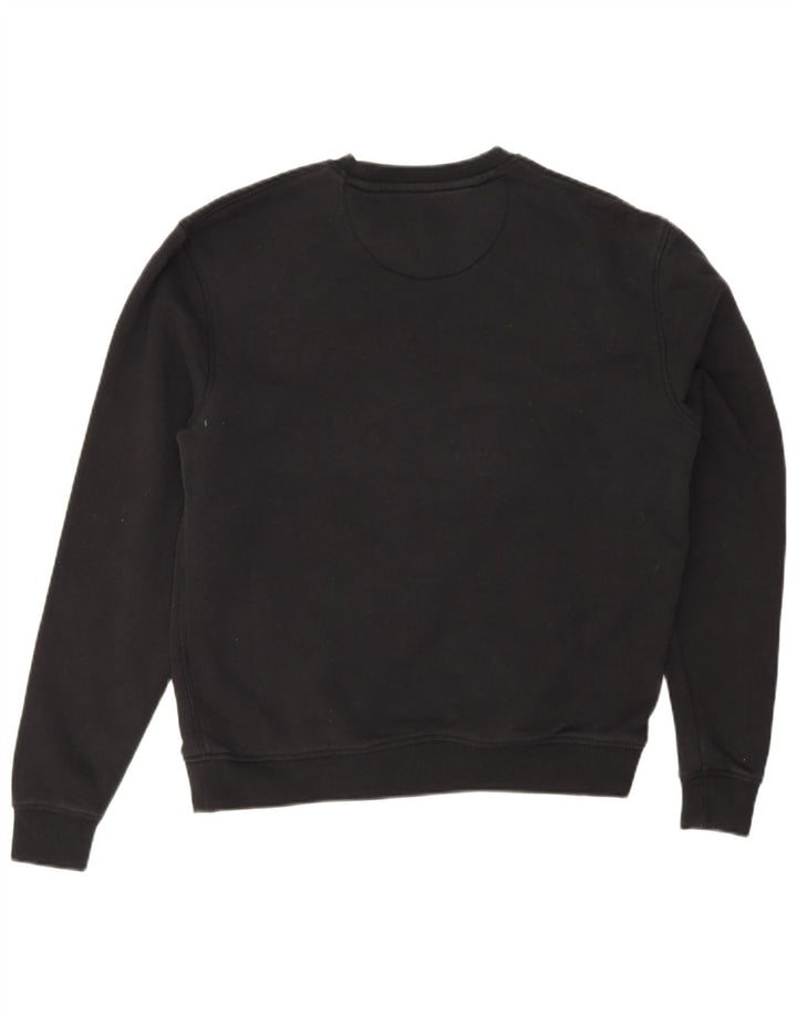 Jack Wills Herre Grafisk Sweatshirt Jumper Lille sort bomuld