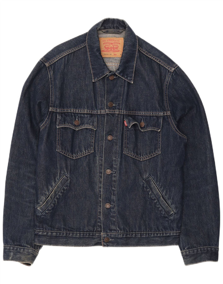 Levi's Herre denimjakke UK 38 Medium Navyblå Bomuld