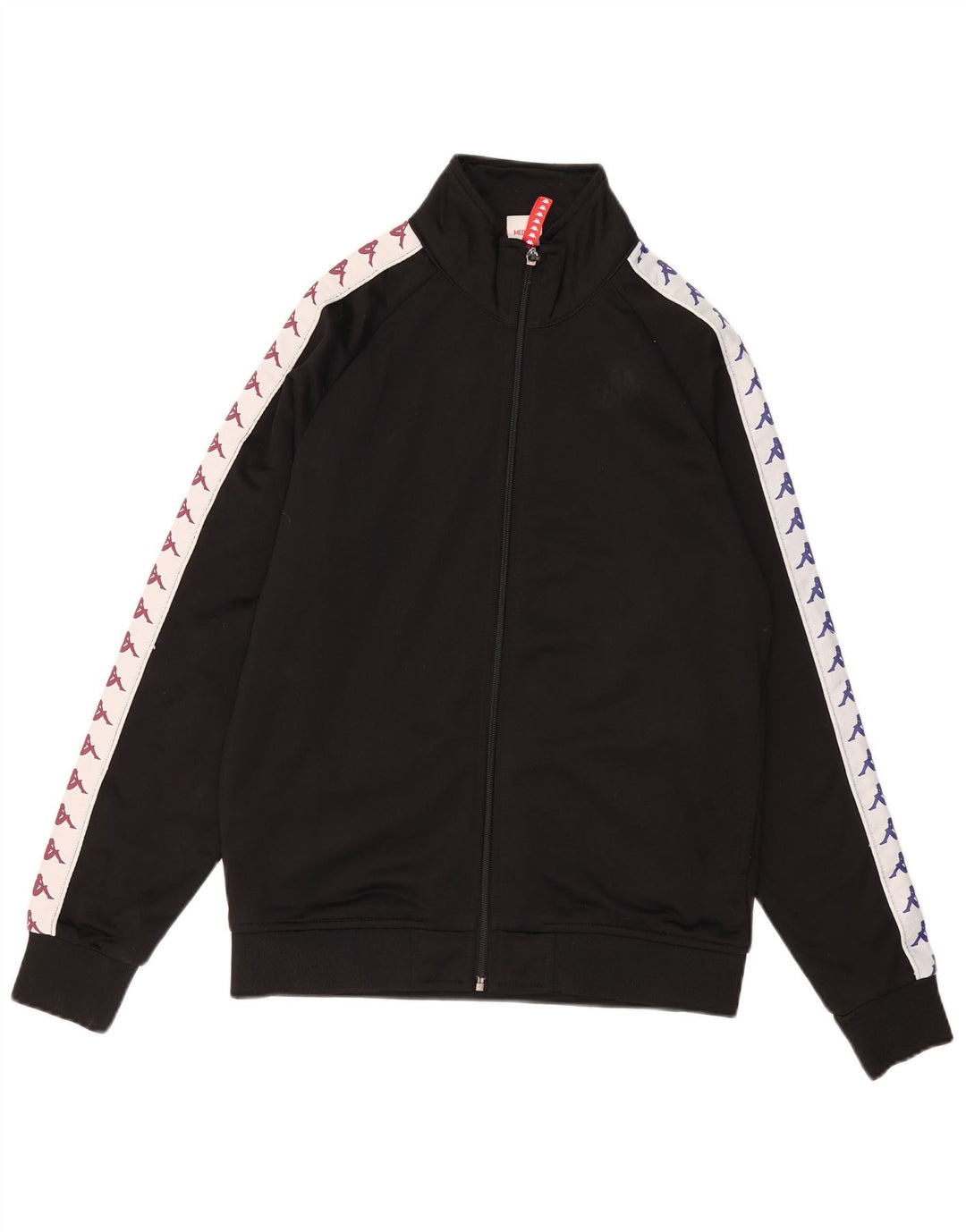 KAPPA Herre grafisk træningsdragt Topjakke Medium Sort Colourblock Polyester