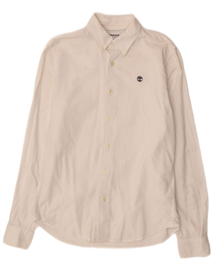Timberland Herre Slim Fit skjorte lille hvid bomuld