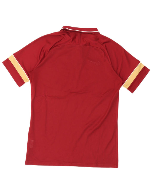 Nike Dri Fit poloshirt til mænd Medium Bourgogne stribet polyester