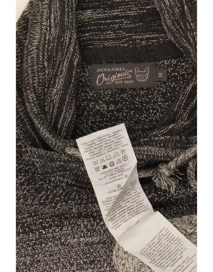 Jack & Jones Herre rullehals sweater mellemgrå Colourblock Bomuld