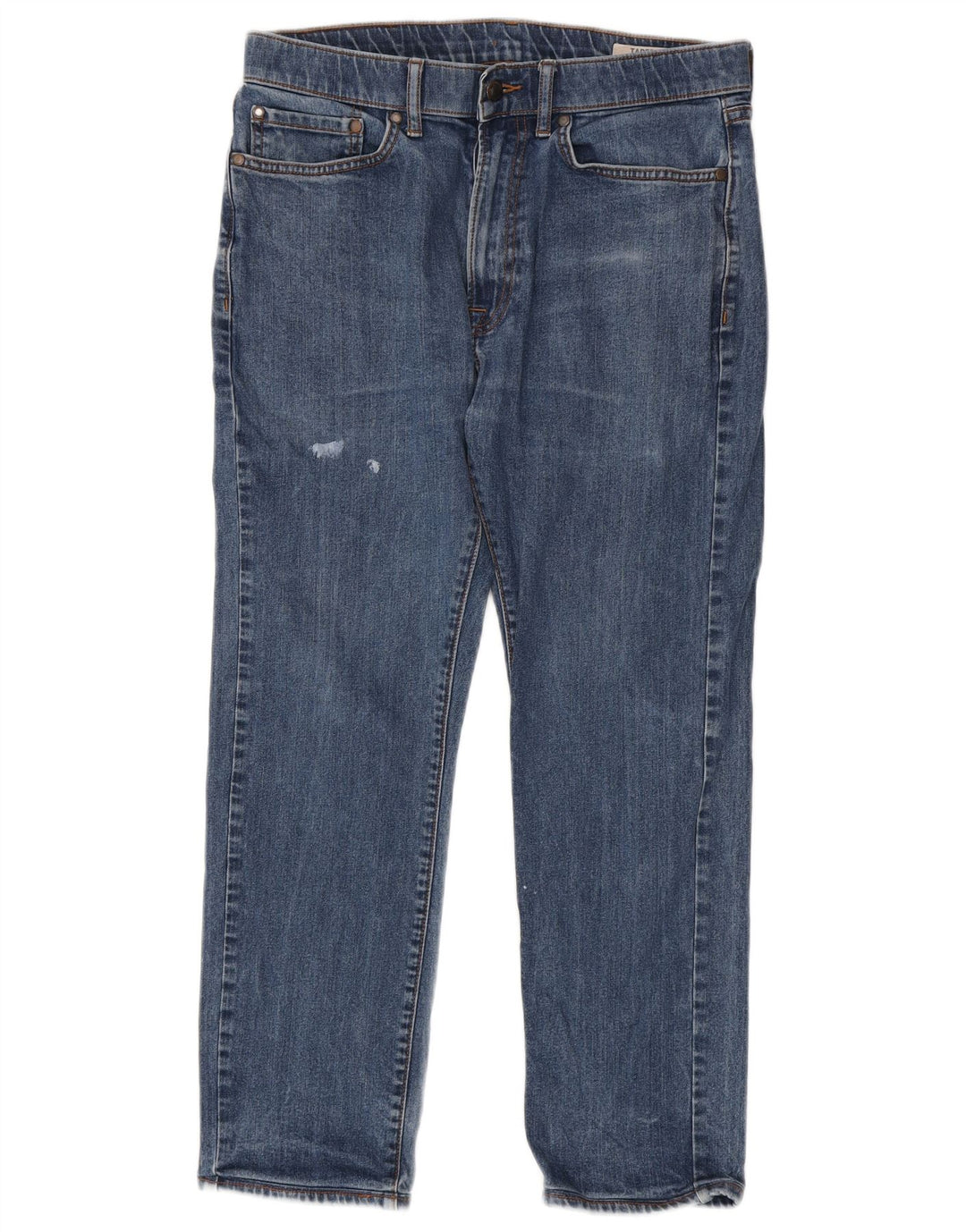 Marks & Spencer Herre Tapered Jeans W32 L29 Blå Bomuld