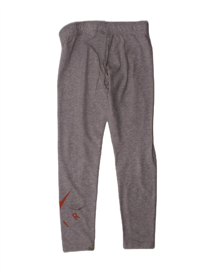 NIKE Girls Graphic Leggings 10-11 Years Medium Grey Cotton Vintage Nike and Second-Hand Nike from Messina Hembry 