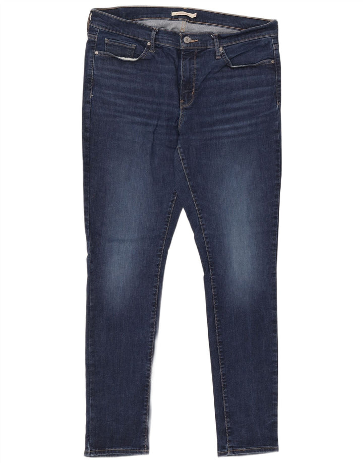 LEVI'S Dame 311 Shaping Skinny Jeans W34 L32 Marineblå Bomuld