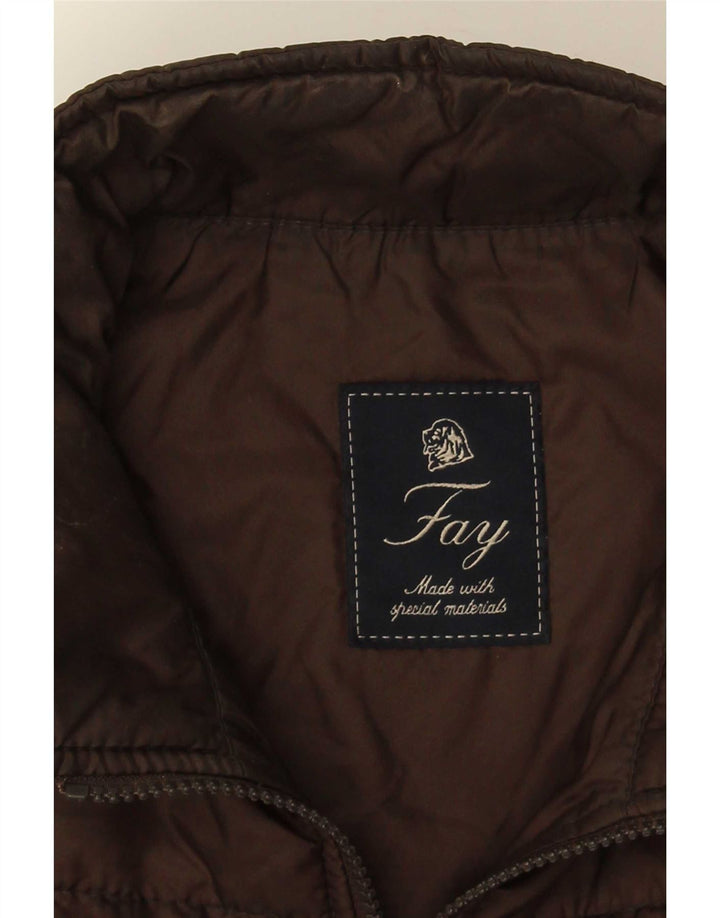 Fay Mens Polstret Gilet UK 36 Small Brown