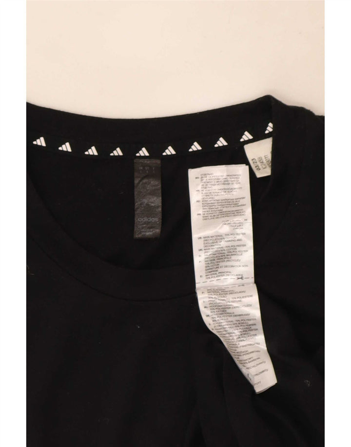 Adidas Herre Aeroready T-Shirt Top Stor Sort Polyester