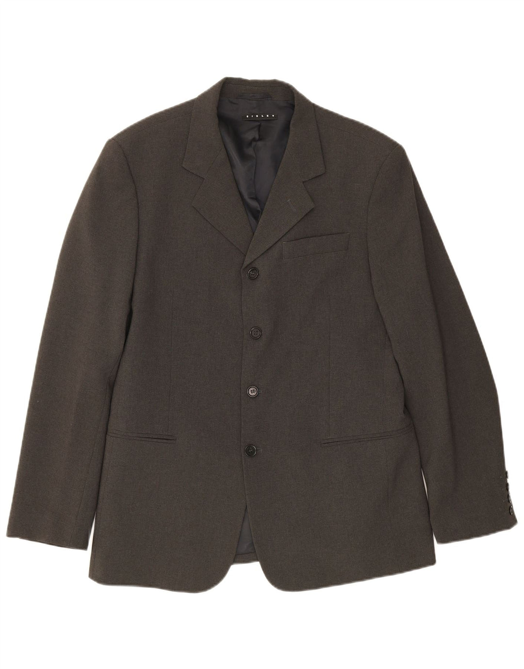 Sisley Herre 4-knaps blazerjakke IT 50 Stor Grå Polyester