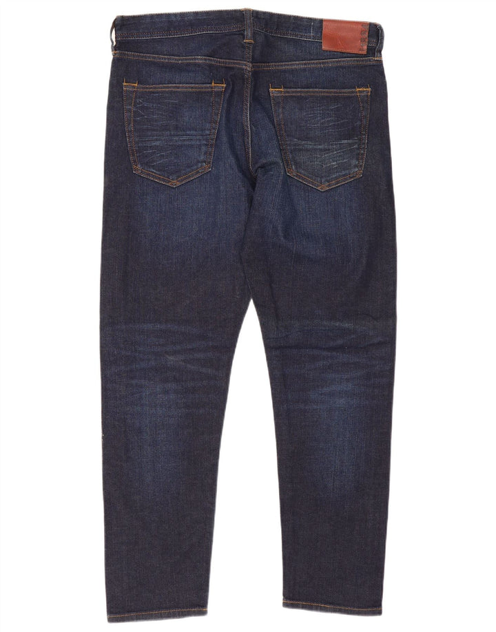 Marks & Spencer Herre Slim Jeans W34 L29 Marineblå Bomuld