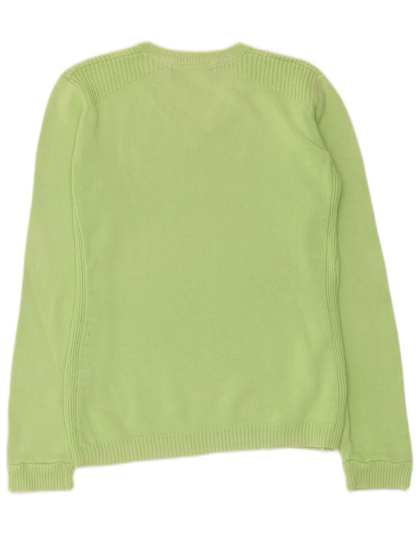 Tommy Hilfiger Dame V-hals sweater UK 10 Small Green