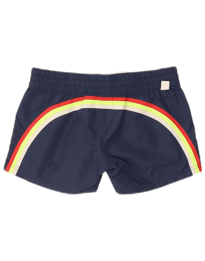 SUNDEK Womens Swimming Shorts IT 40 Small Navy Blue Striped Nylon