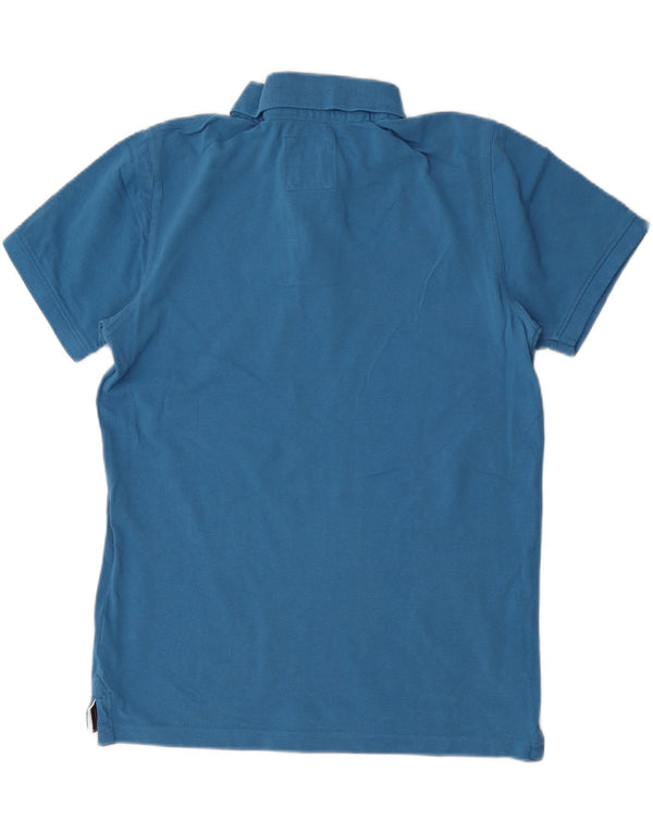 Besætningstøj Herre poloshirt Medium blå bomuld