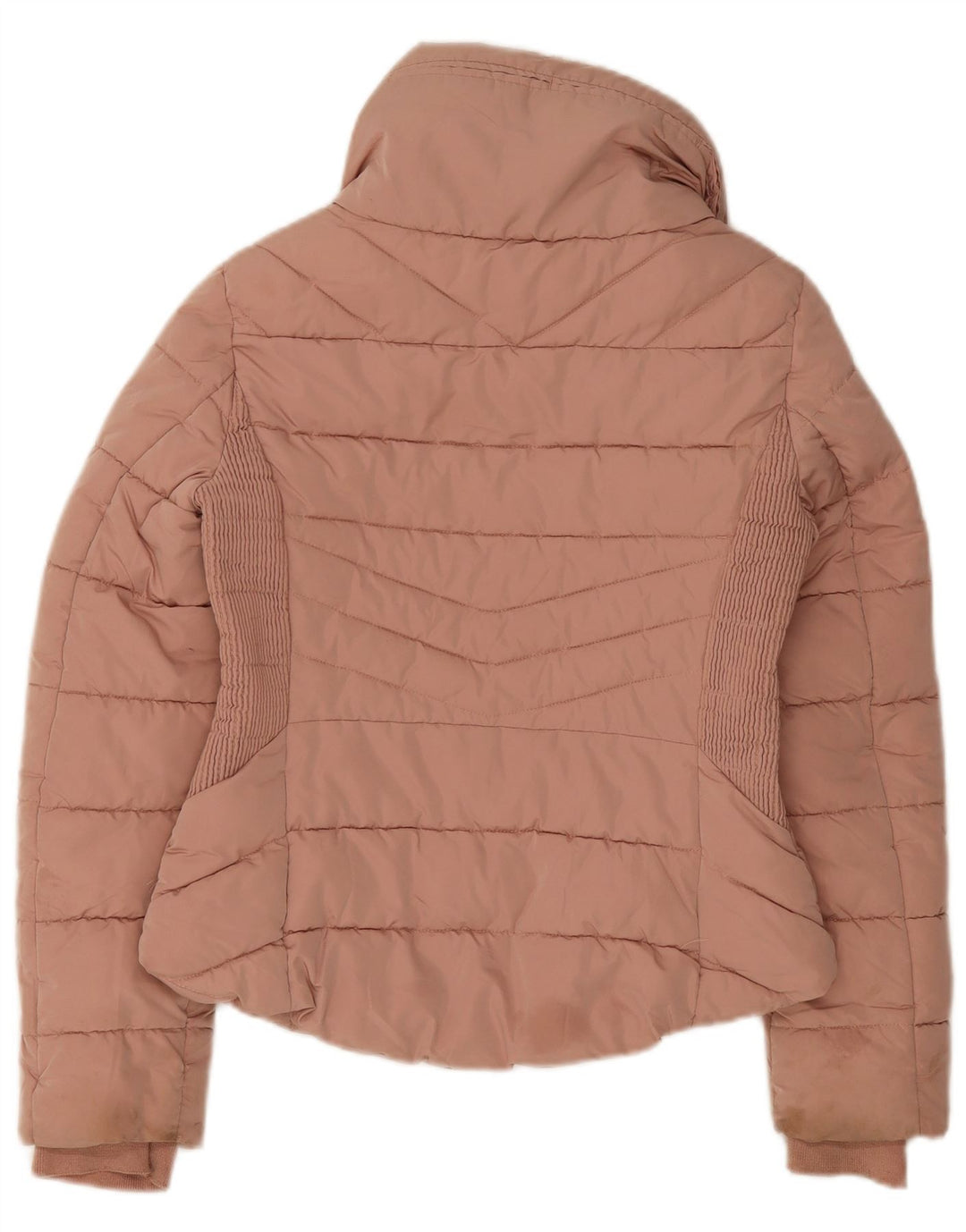 Zara polstret jakke til kvinder UK 12 Medium Pink Polyester