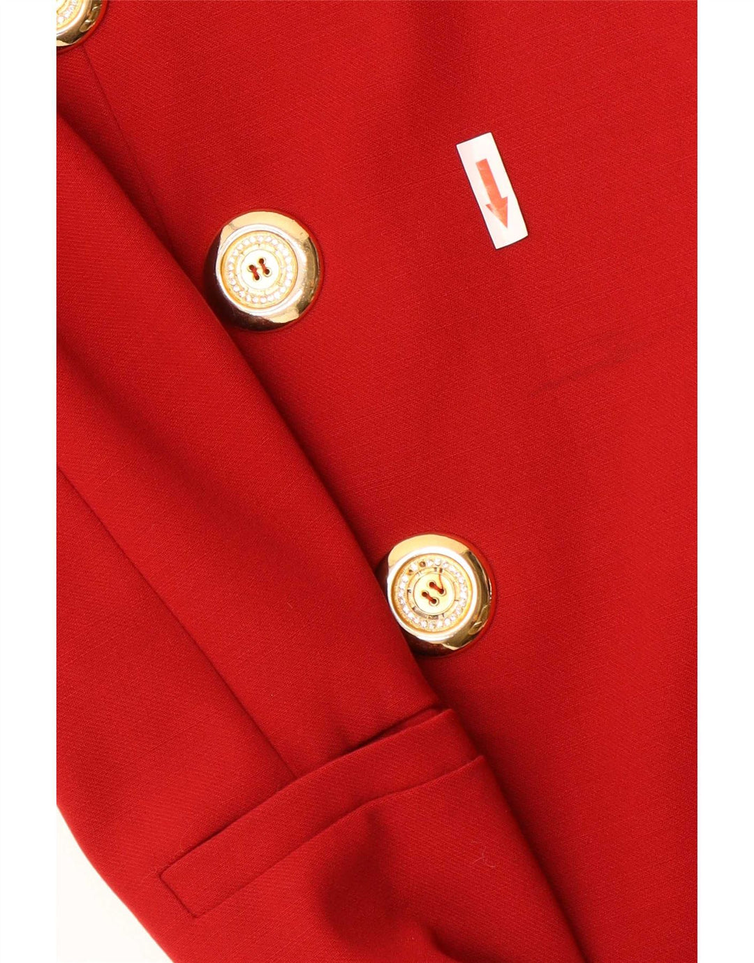 Gai Mattiolo Dame 1 Knap Blazer Jakke IT 48 XL Rød Uld