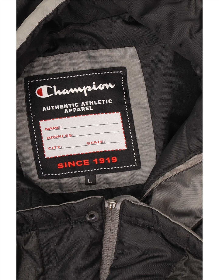 Champion Herre hættepolstret jakke UK 40 Large Grå