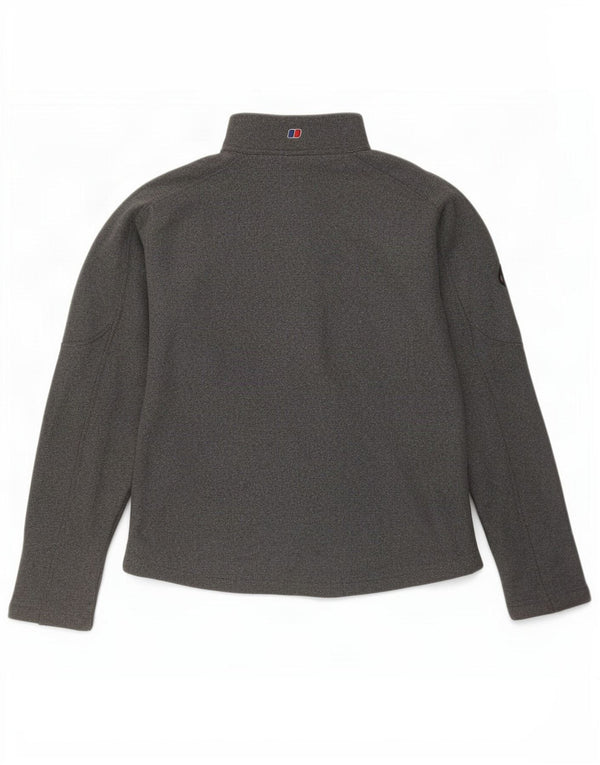 Berghaus Sweatshirt med lynlås til kvinder UK 12 Medium Grå Polyester