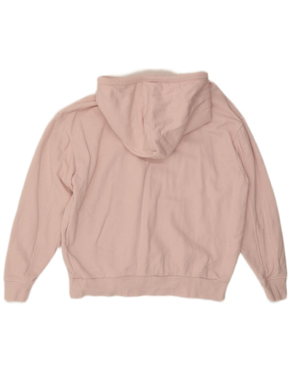 Levi's Womens Relaxed Fit Hoodie Jumper UK 6 XS Pink Bomuld