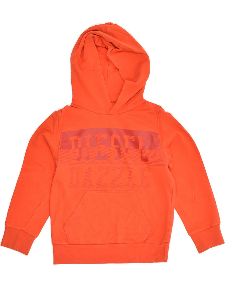 DIESEL Girls Graphic Hoodie Jumper 9-10 Years Red Cotton | Vintage Diesel | Thrift | Second-Hand Diesel | Used Clothing | Messina Hembry 