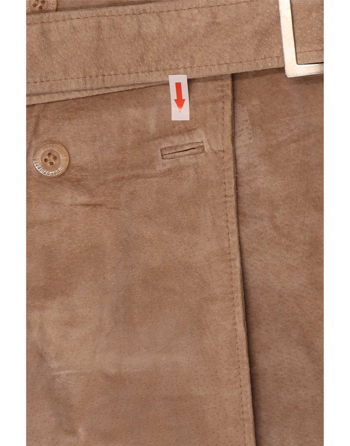 Peter Werth Dame Ruskindsjakke UK 18 XL Beige Læder Klassisk