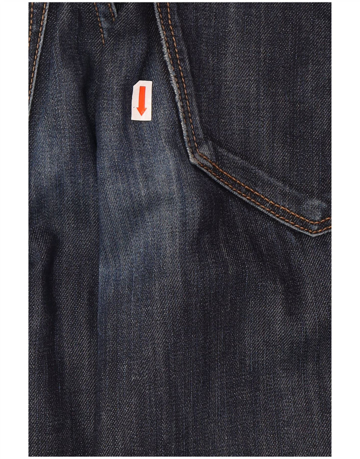 HUGO BOSS Straight jeans til mænd W31 L34 Marineblå bomuld