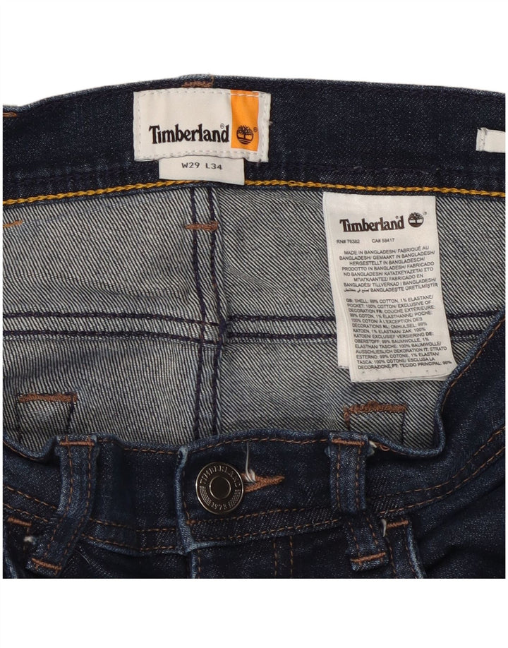 Timberland Dame Slim Jeans W29 L34 Marineblå Bomuld