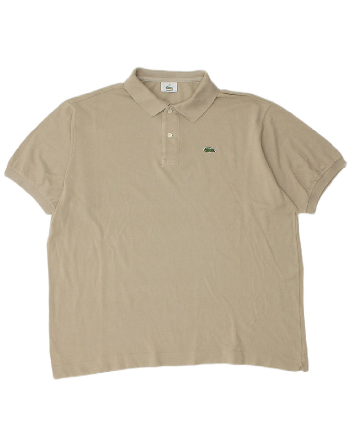 Lacoste Polo Shirt til mænd Str. 7 2XL Beige Bomuld