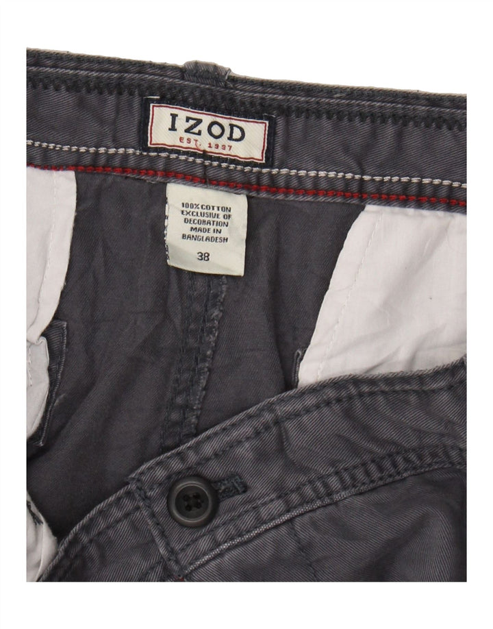 IZOD Mens Cargo Shorts W38 XL Navy Blue Cotton Vintage Izod and Second-Hand Izod from Messina Hembry 