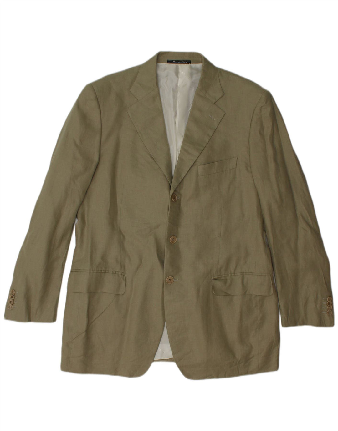 Krizia Herre 3-knaps blazerjakke UK 38 Medium Khaki