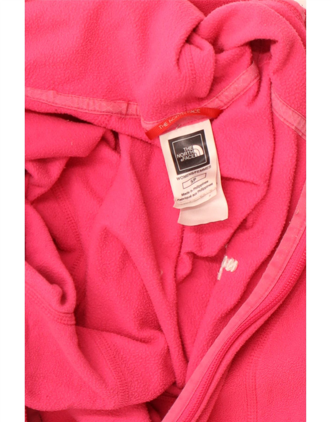 THE NORTH FACE Fleecejakke med hætte til kvinder UK 10 Lille Pink Polyester
