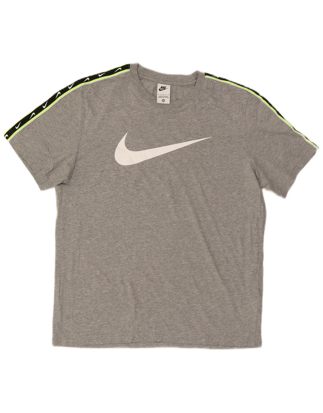Nike Herre grafisk T-shirt Top Stor grå Colourblock Bomuld