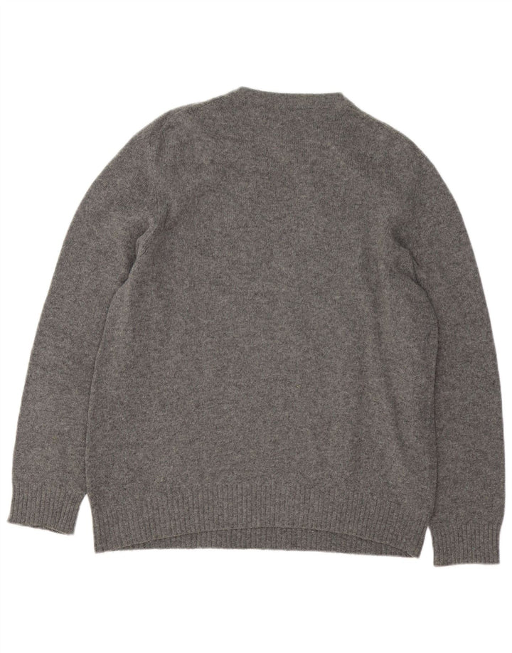 Sergio Tacchini Herre sweater med rund hals, mellemgrå uld