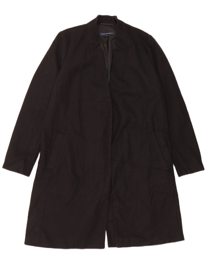 French Connection Dame Oversized Overfrakke UK 12 Medium Sort Uld