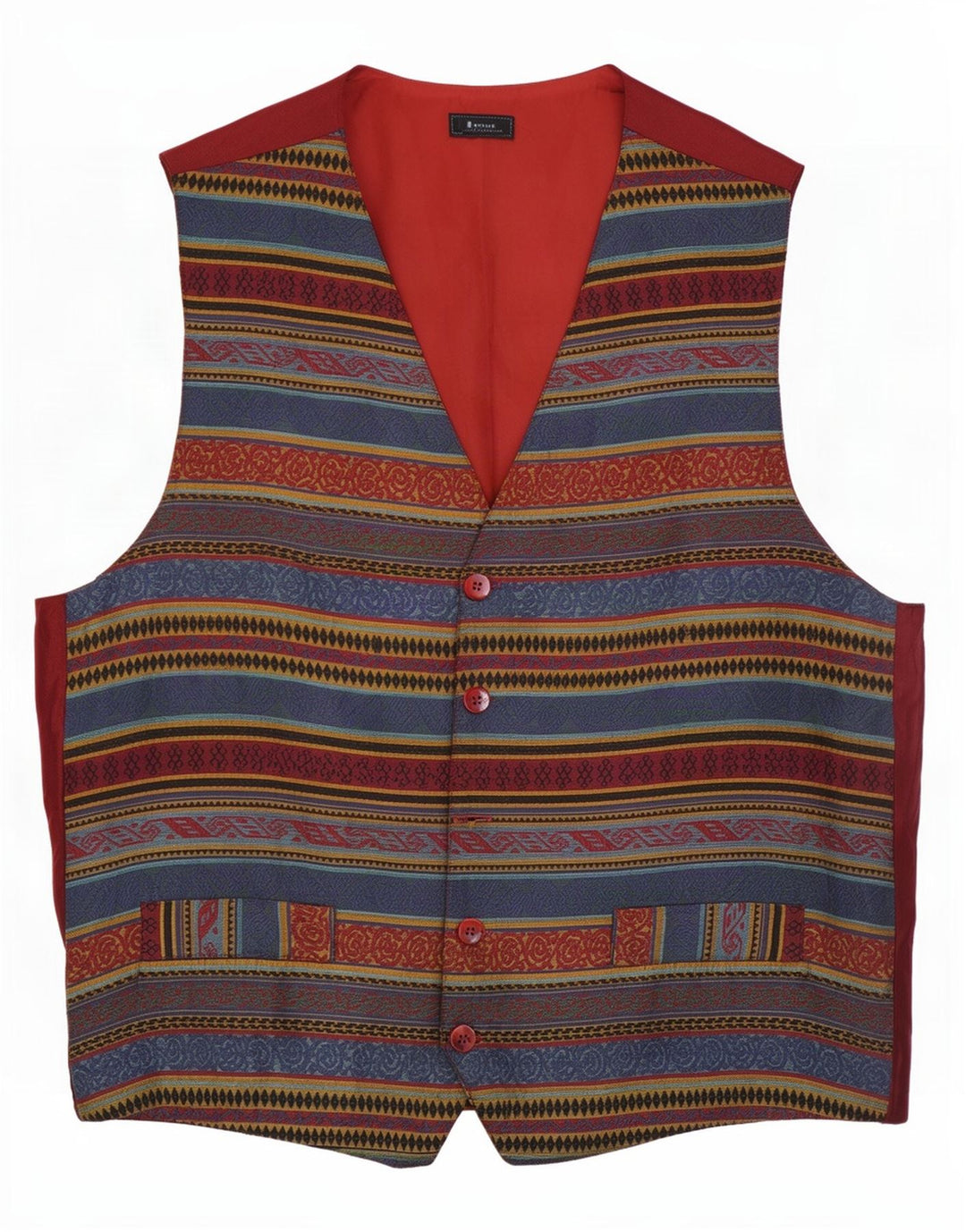 Vintage herrevest Medium Multicolored Fair Isle