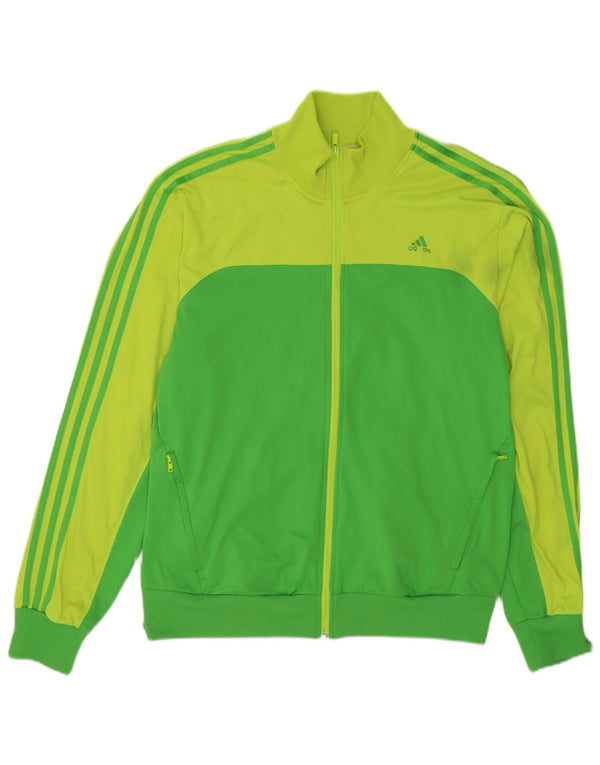 Adidas Herre Regular Fit træningsdragt Topjakke XL Grøn Colourblock Sports