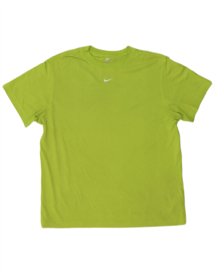 NIKE Herre Loose Fit T-shirt Top Lille grøn bomuld