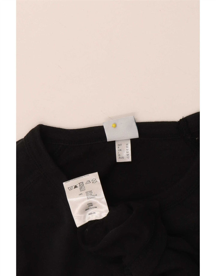 Arena Herre Grafisk T-Shirt Top Medium Sort Bomuld