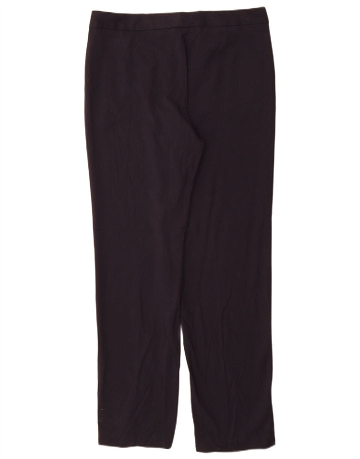 Marks & Spencer jakkesætsbukser til kvinder UK 12 Medium W32 L31 Marineblå