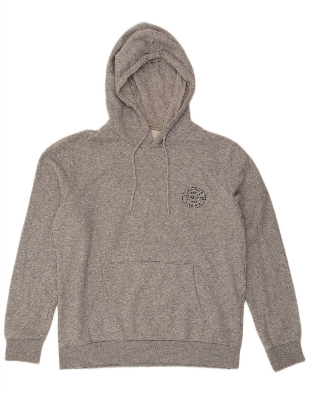 Jack & Jones Herre hættetrøje Jumper Stor Grå Bomuld