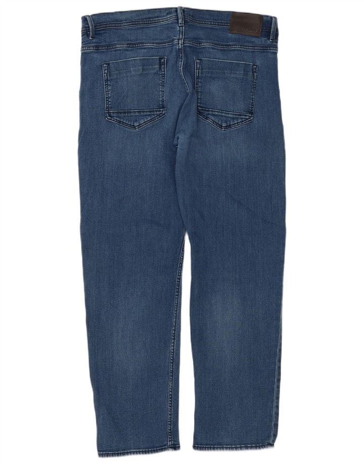 Hugo Boss Herre Slim Jeans W36 L30 Blå Bomuld