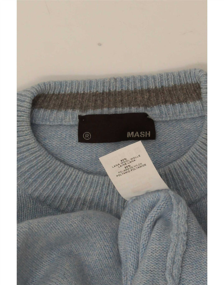 Mash Herre Crew Neck Jumper Sweater 2XL Blå Uld