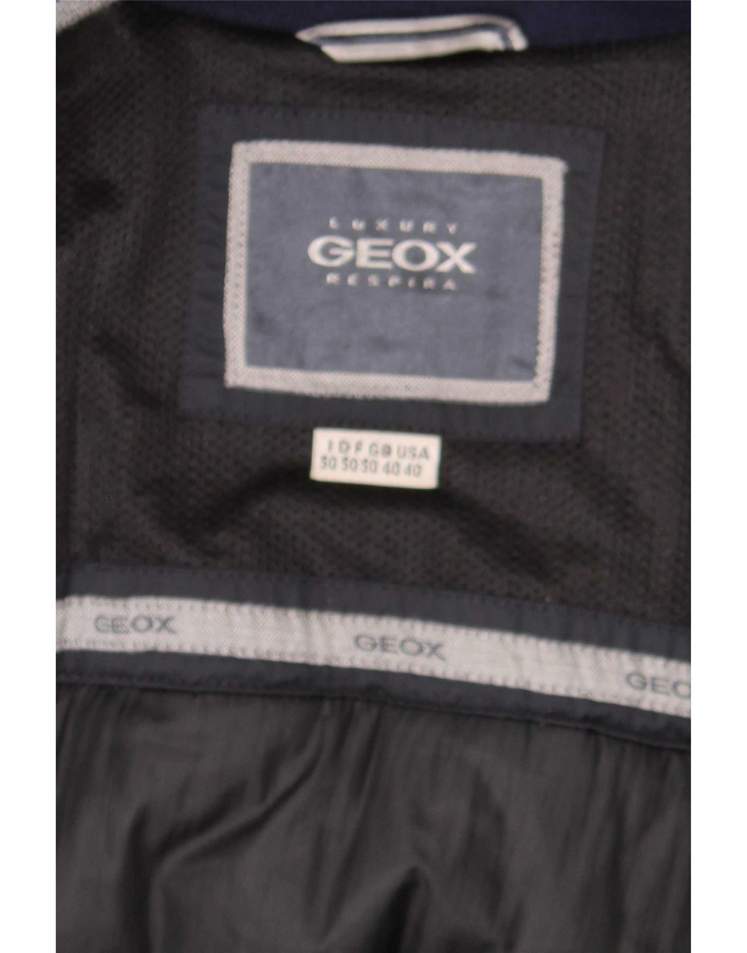 Geox Herre Respira Polstret Jakke UK 40 Large Sort