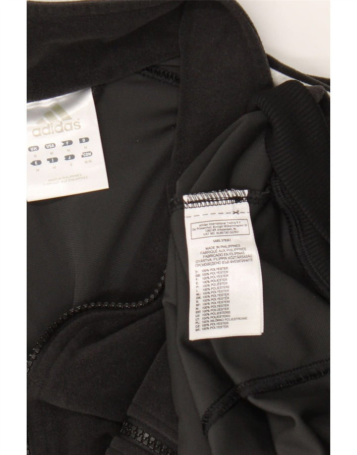 Adidas Fleecejakke til mænd UK 38 Medium Sort Polyester
