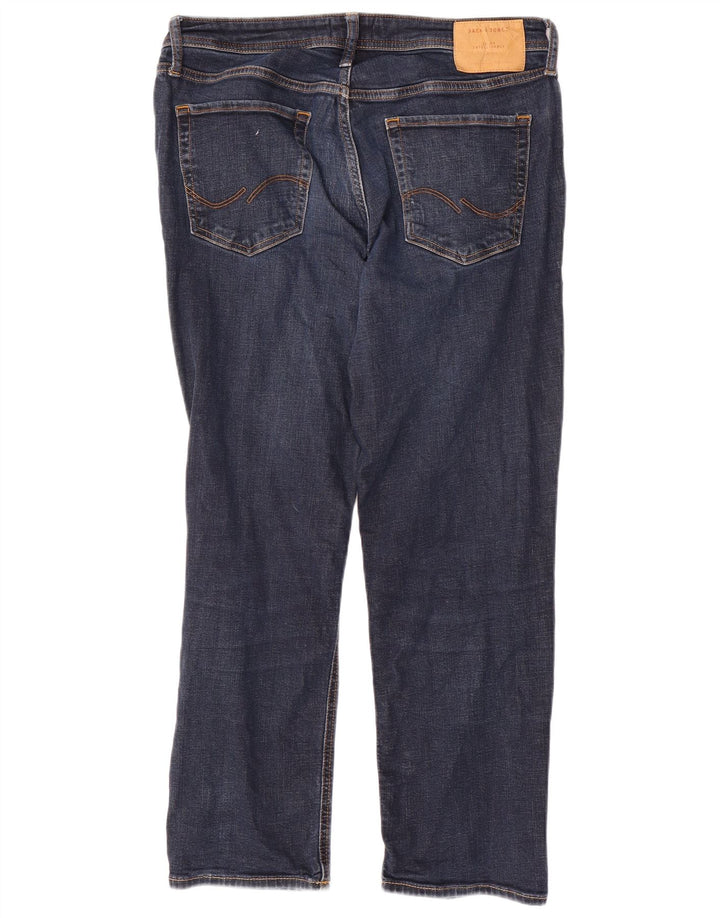 JACK & JONES Herre Clark Regular Fit Straight Jeans W34 L30 Blå Bomuld