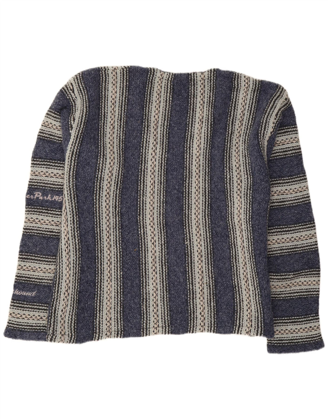 Foxhound Herre V-hals trøje Sweater Stor Marineblå Stribet