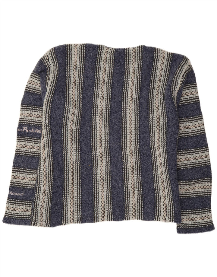 Foxhound Herre V-hals trøje Sweater Stor Marineblå Stribet