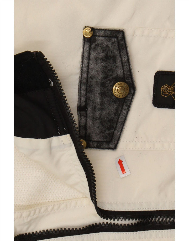 REFRIGIWEAR Dame Coolmax Bomber Jacket UK 14 Medium White Nylon